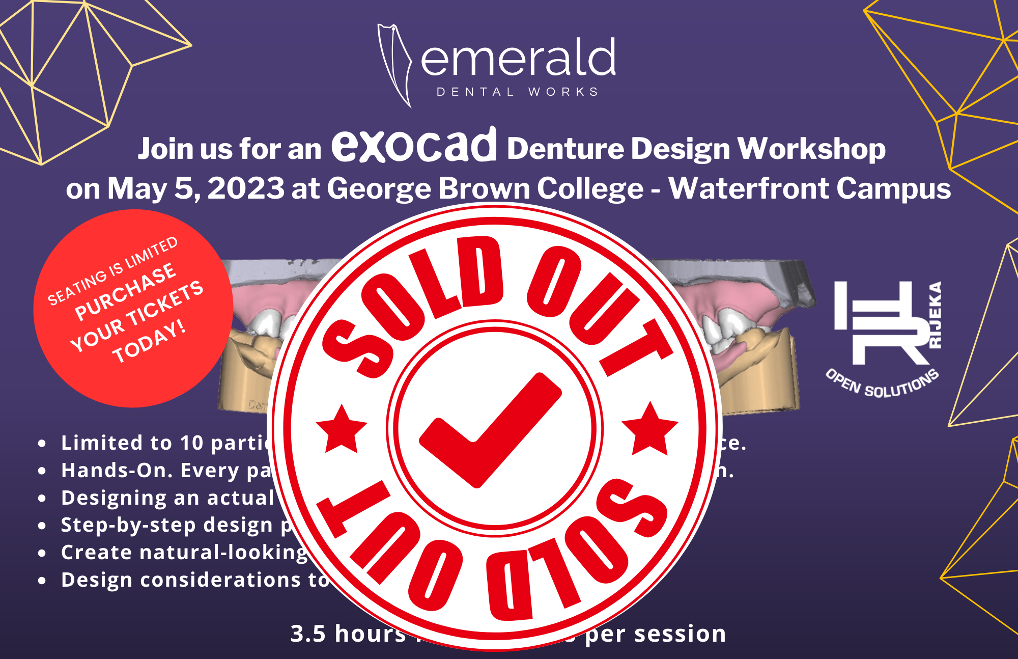 SOLD OUT!!! - exocad Denture Design Worskhop | May 5, 2023